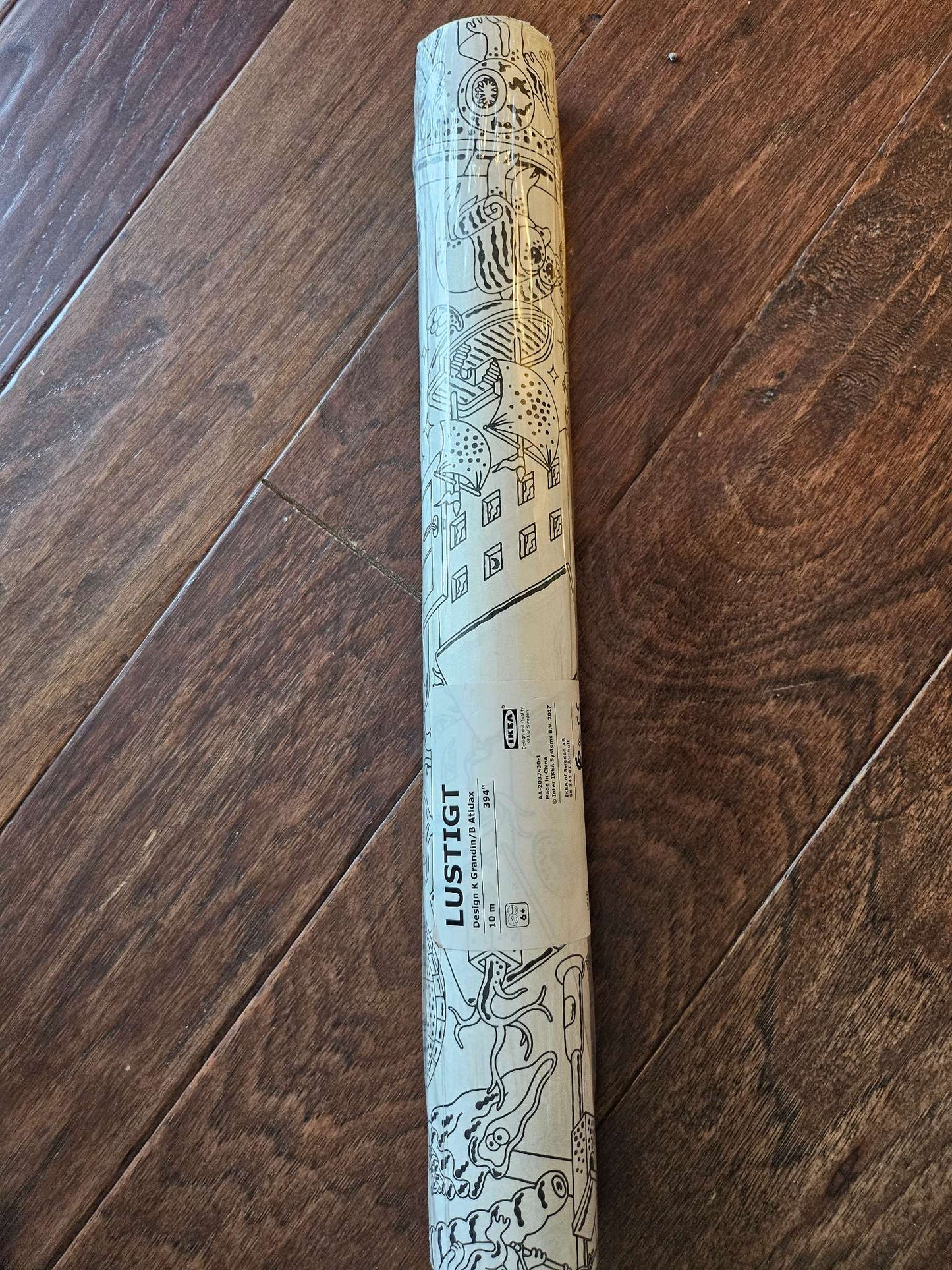 IKEA LUSTIGT Coloring Paper Roll