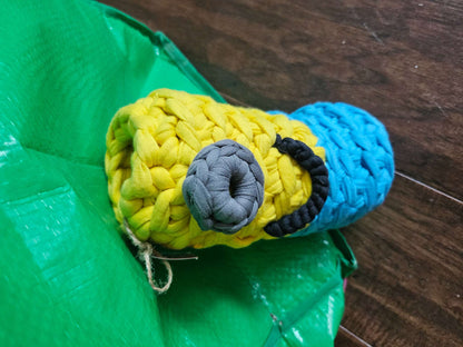 Handmade Minion Crochet Pencil Holder