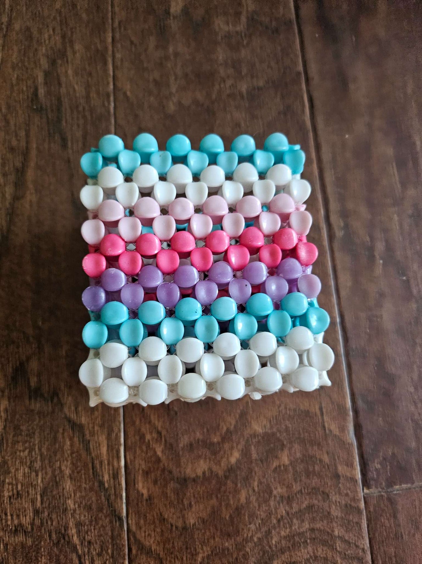 Handmade Rainbow Pony Bead Pencil Holder