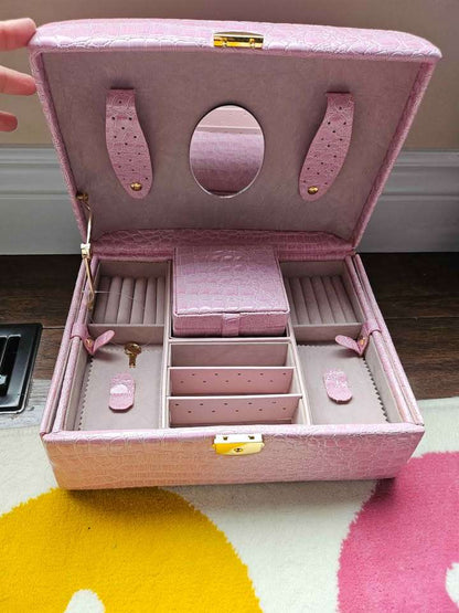 NEW Pink Jewelry Organizer Box