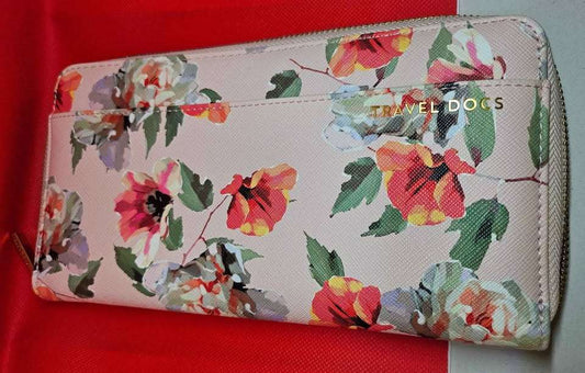 Love & Lore Floral Leather Travel Wallet