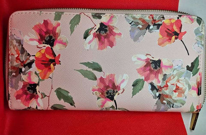 Love & Lore Floral Leather Travel Wallet