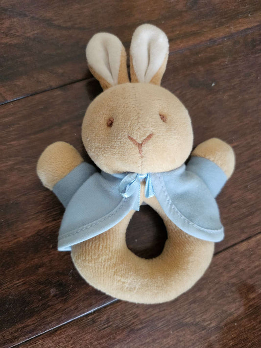 Beatrix Potter Peter Rabbit Plush Ring Rattle | Baby Soft Toy