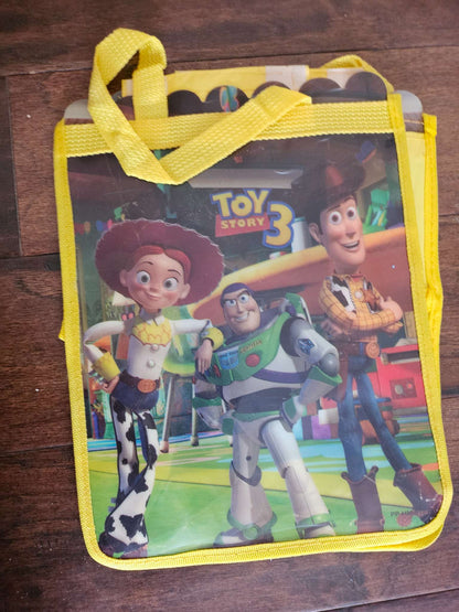 Disney Toy Story 3 Small Reusable Tote Bag | Yellow Handle Snack Tote