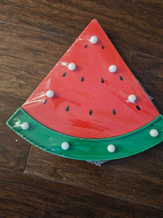Watermelon LED Marquee Sign | Battery-Operated Fruit Wall Light Decor