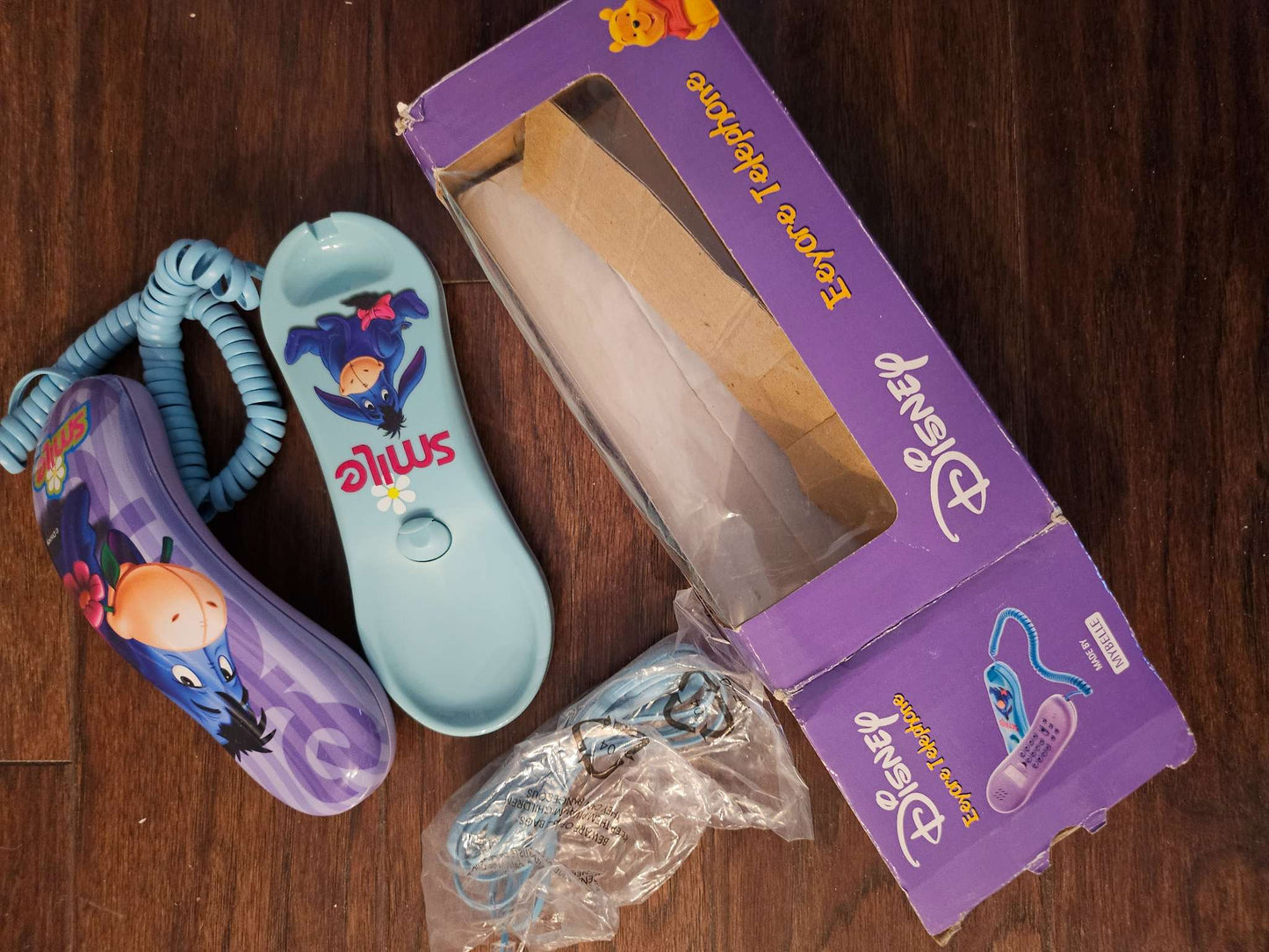 Vintage Disney Winnie the Pooh "Eeyore" Telephone by Mybelle (Boxed)