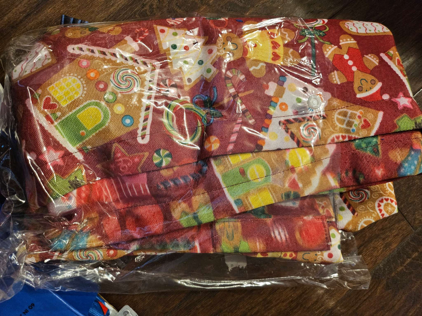 Holiday Christmas Gingerbread Man Curtain Panel NIP | Sweet Treats Red Window Drapery