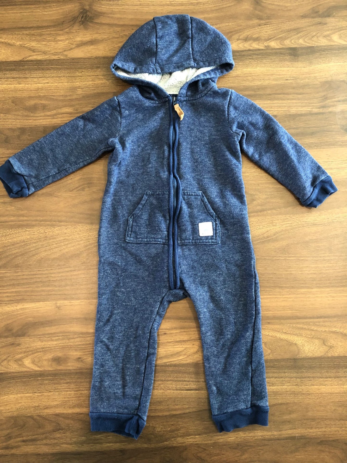 Toddler Fleece Bunting Suit, Blue, 18-24M, Kids 24 Month (18-24M)