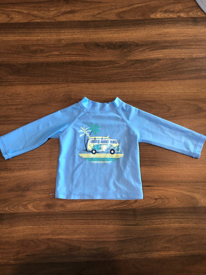 Baby Swim Long Sleeve Rash Guard, 6-9M, Kids 9 Month (6-9M)