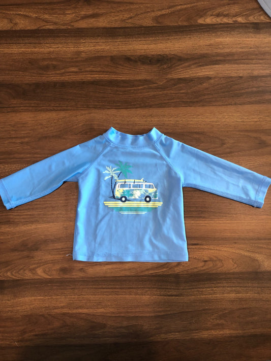 Baby Swim Long Sleeve Rash Guard, 6-9M, Kids 9 Month (6-9M)