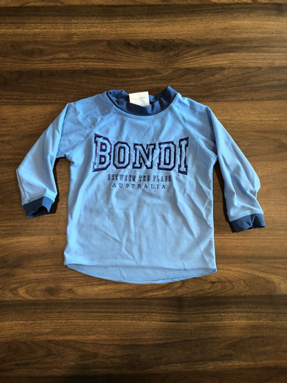 Toddler Long Sleeve Swim Shirt Rash Guard, 2T, Kids 2T