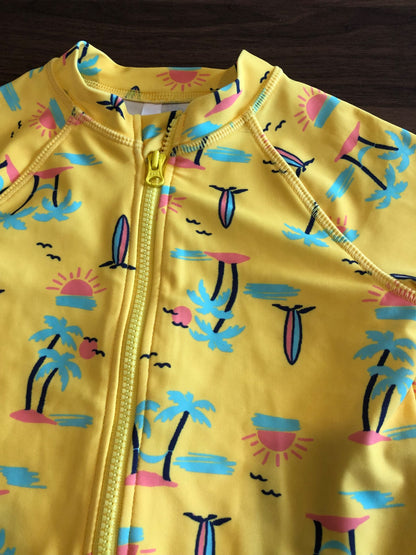 Toddler Long Sleeve Swim Suit, High Vis, 12-18M, Kids 18 Month (12-18M)