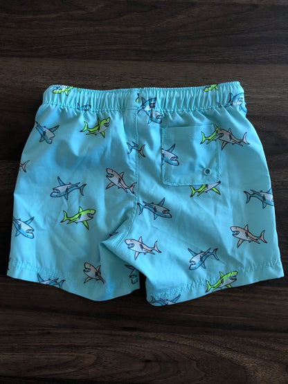 Toddler Boy Swim Shorts, Shark print, 18-24M, Kids 24 Month (18-24M)