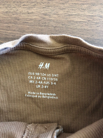 H&M Toddler Boy Ribbed Long Sleeve Henley Shirt Bundle, 2 pieces, 2-4T, Kids 2T