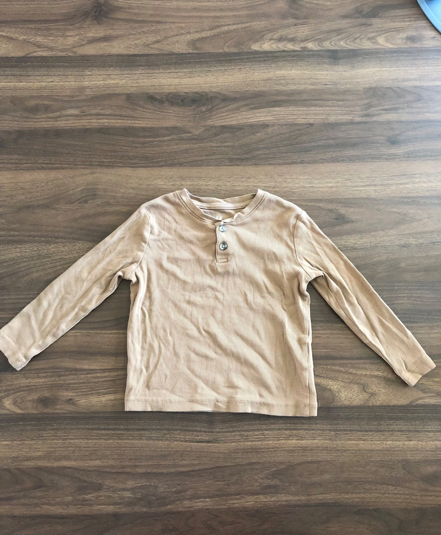 H&M Toddler Boy Ribbed Long Sleeve Henley Shirt Bundle, 2 pieces, 2-4T, Kids 2T