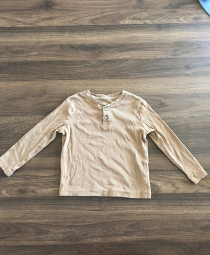H&M Toddler Boy Ribbed Long Sleeve Henley Shirt Bundle, 2 pieces, 2-4T, Kids 2T
