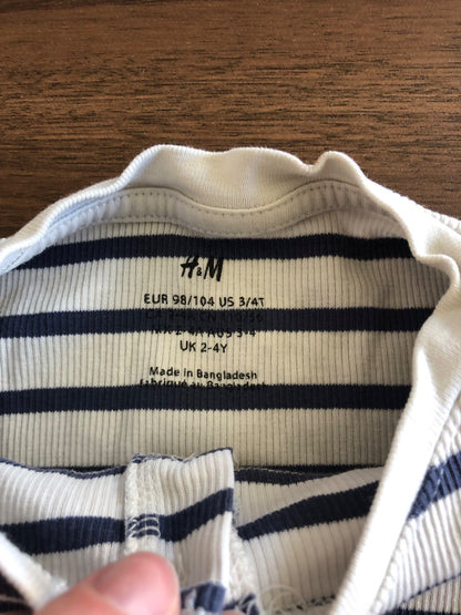 H&M Toddler Boy Ribbed Long Sleeve Henley Shirt Bundle, 2 pieces, 2-4T, Kids 2T