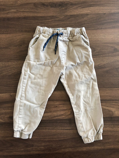 Toddler Boy Khaki Pants, Jogger Style, 18M, Kids 18 Month (12-18M)