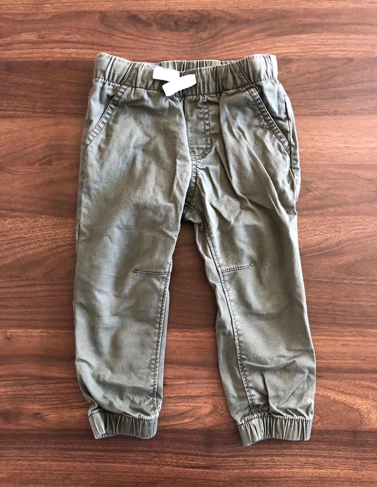 Toddler Boy Moss Green Pants, Jogger style, 2T, Kids 2T