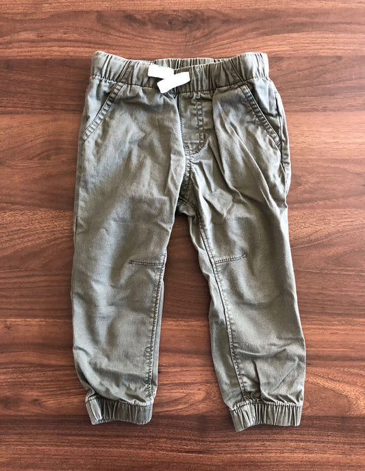 Toddler Boy Moss Green Pants, Jogger style, 2T, Kids 2T