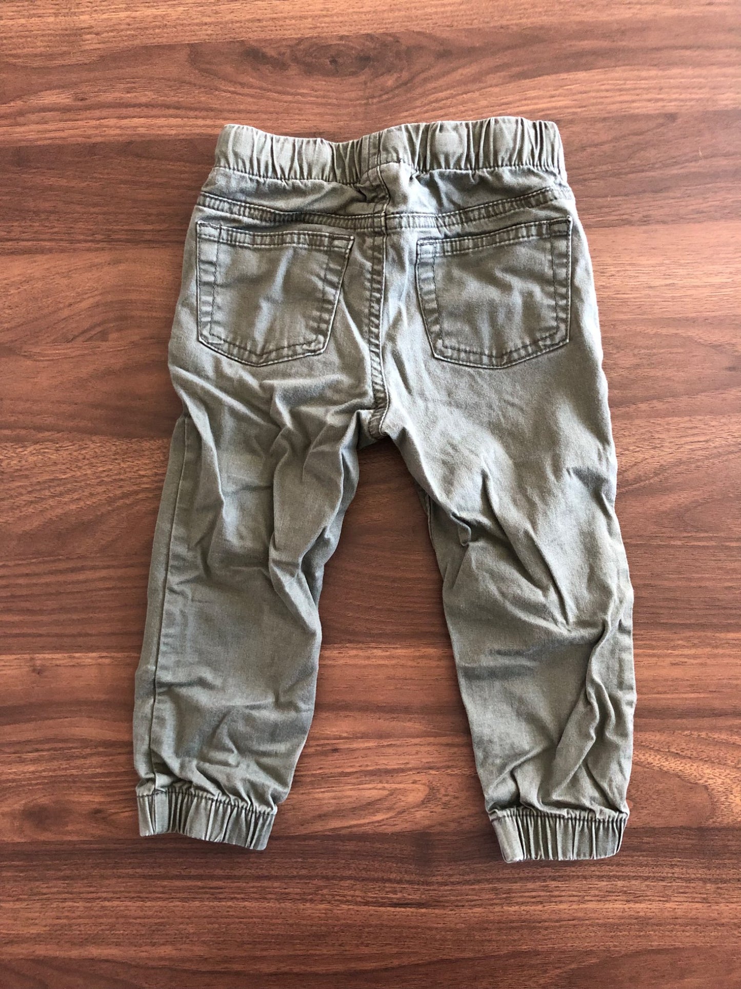 Toddler Boy Moss Green Pants, Jogger style, 2T, Kids 2T