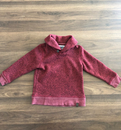 Toddler Burgundy Fleece Pullover Sweater, 3T, Kids 3T