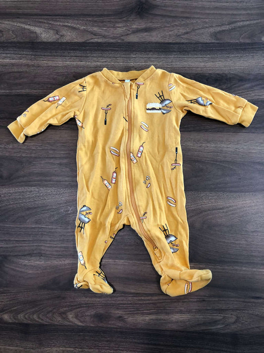 Pekkle Zipper Onsie, 0-3M, Kids 3 Month (0-3M)
