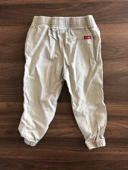 Toddler Wrangler Khaki Pants, Jogger Style, 2T, Kids 2T