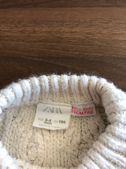 Zara Toddler Cable Knit Sweater, 4T, Kids 4/4T