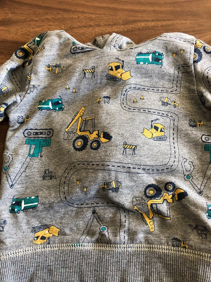 Toddler Construction Print Sweatsuit Set, Hoodie and sweatpants, 2T, Kids 2T