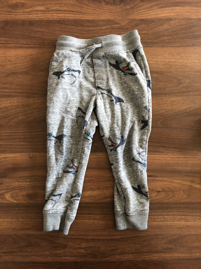 Toddler Shark Print Sweatpants, 2T, Kids 2T