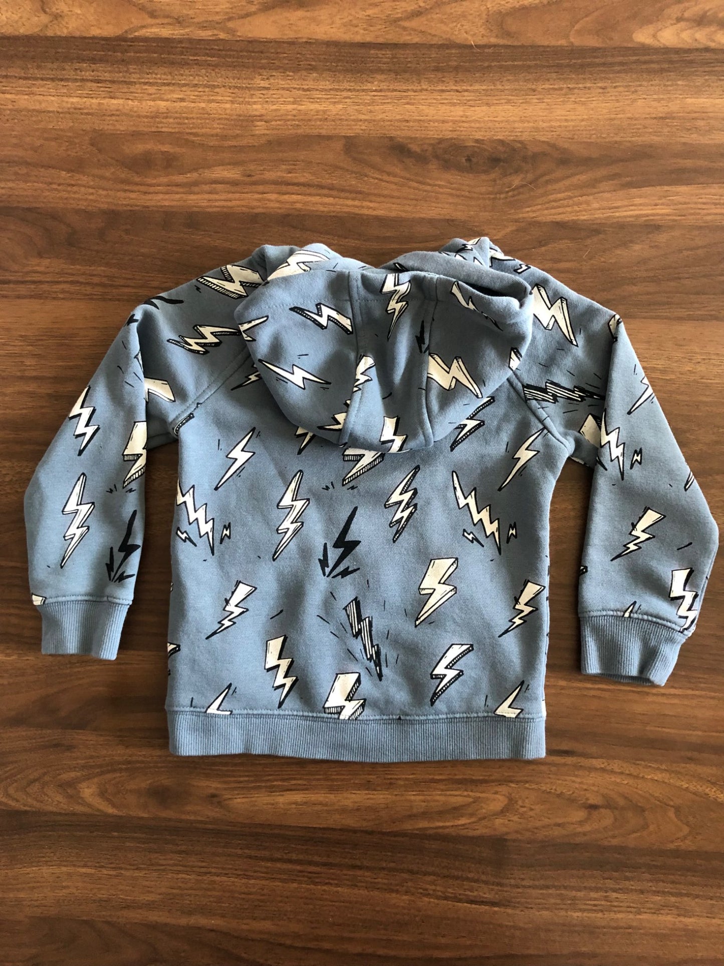 Toddler Lightening Bolt Print Hoodie, 2T, Kids 2T