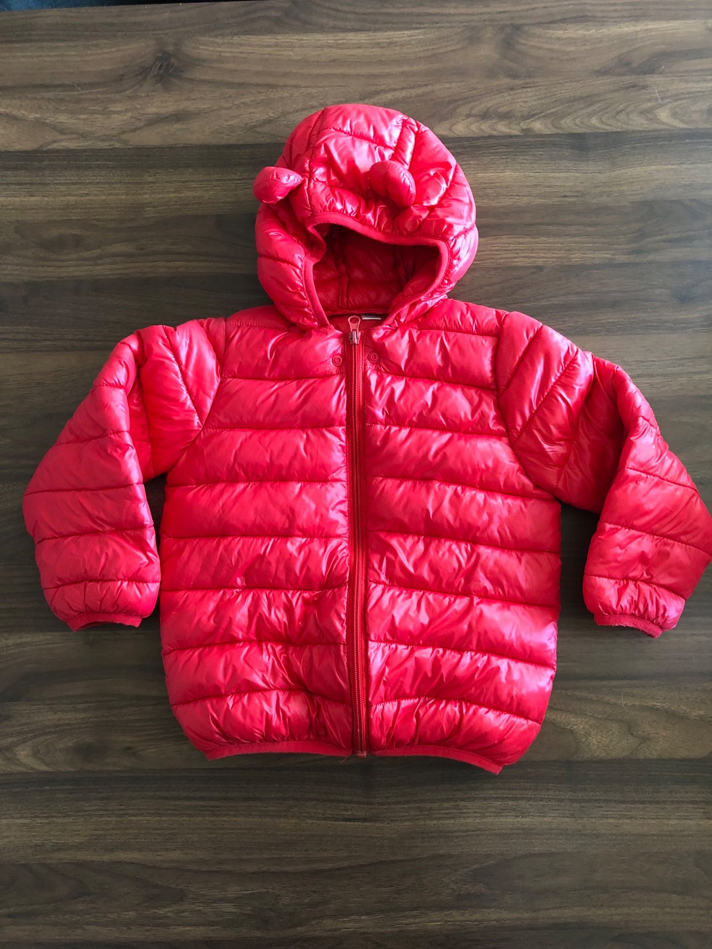 Toddler Red Winter Puffer Jacket, Size 4T (120), Kids 4/4T
