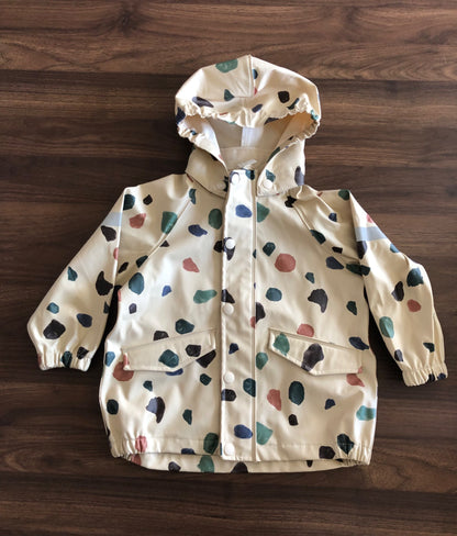 Toddler Rain Jacket, Detachable Hood, Reflective Details, 2T, Kids 2T