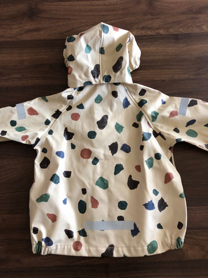 Toddler Rain Jacket, Detachable Hood, Reflective Details, 2T, Kids 2T