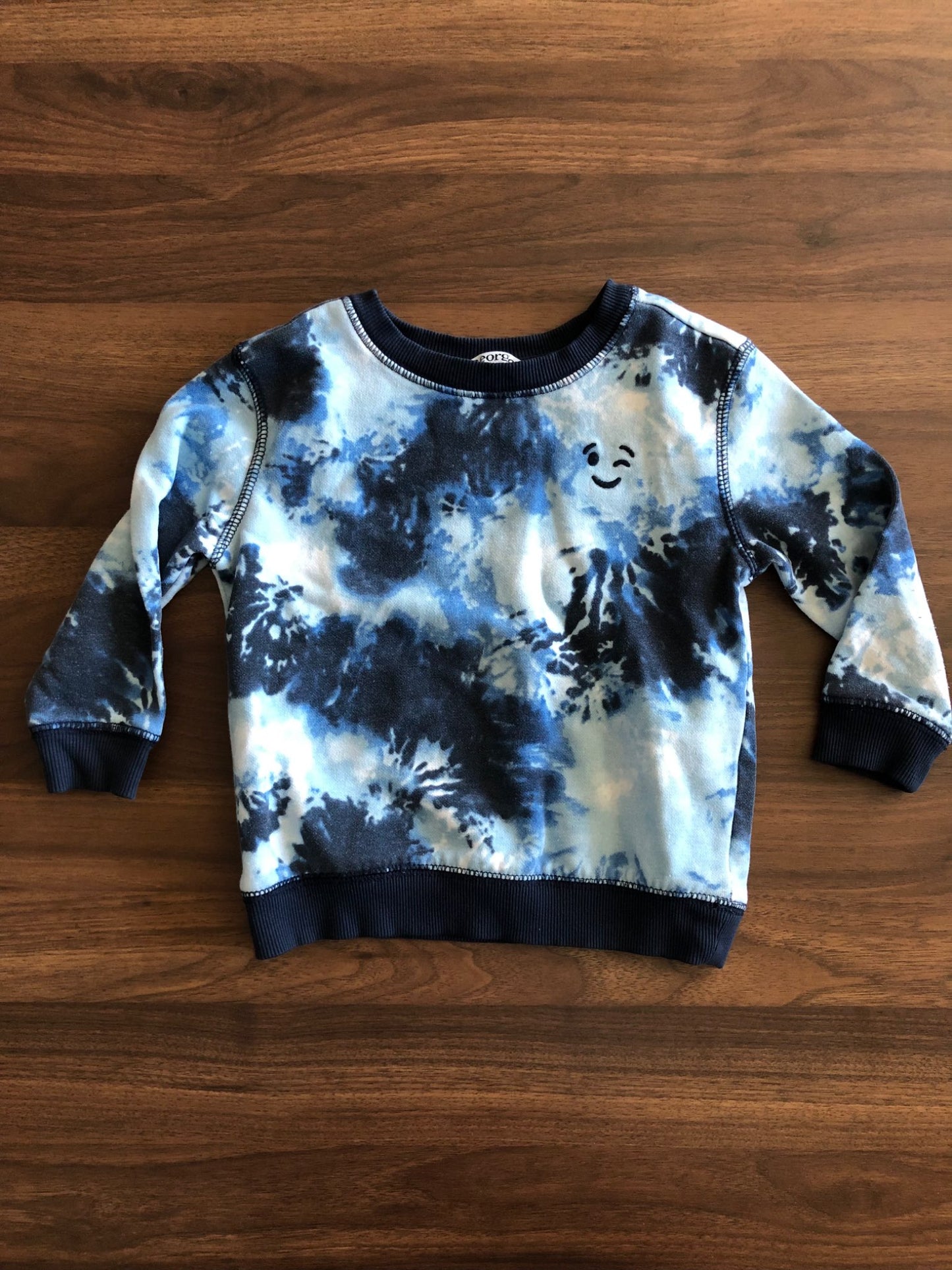 Toddler Tie-Dye Crewneck Hoodie, 2T, Kids 2T