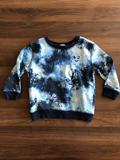 Toddler Tie-Dye Crewneck Hoodie, 2T, Kids 2T