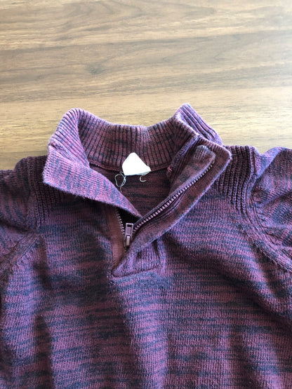 Toddler 3/4 Zip Sweater, Burgundy, 3T, Kids 3T