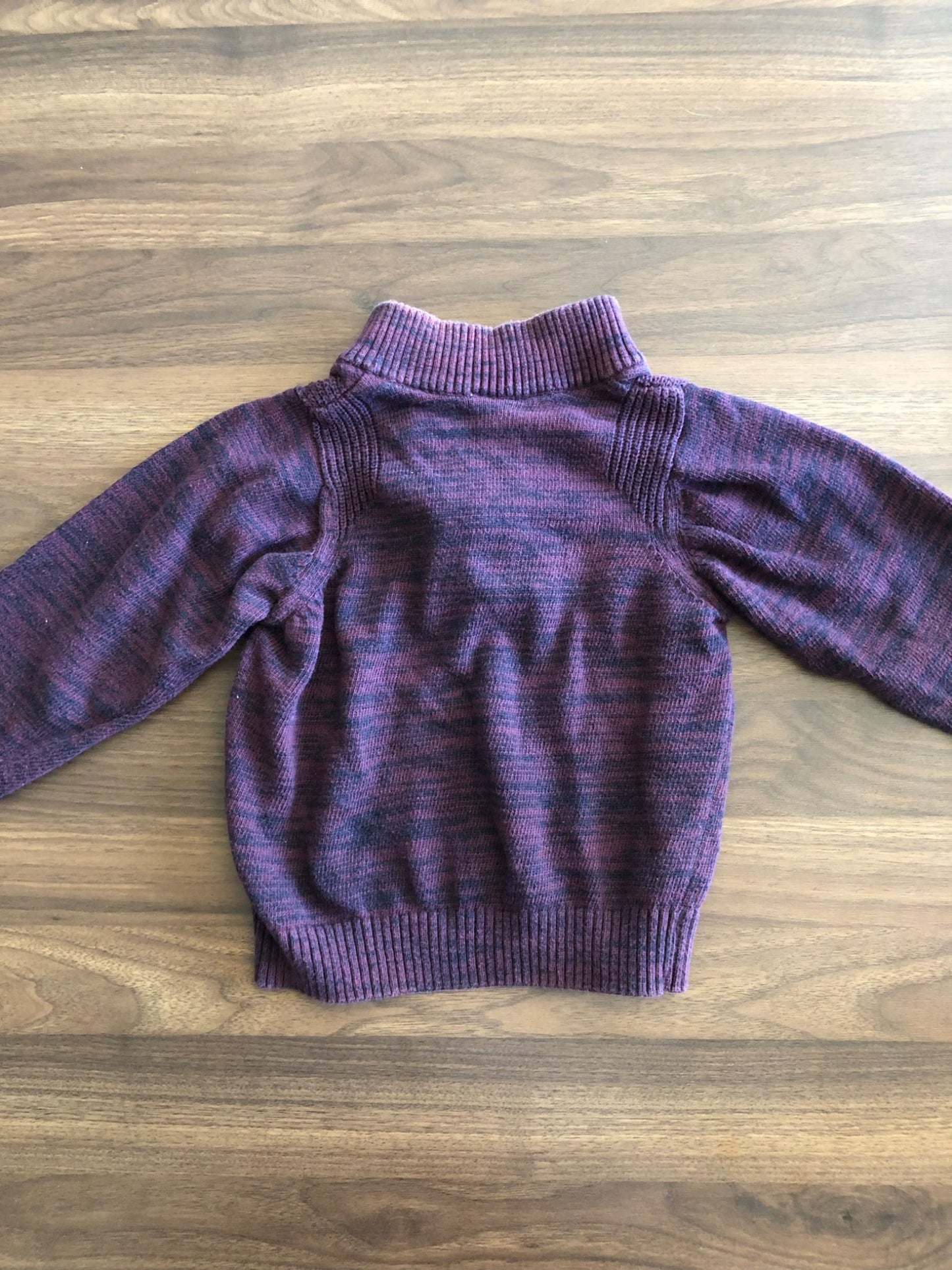 Toddler 3/4 Zip Sweater, Burgundy, 3T, Kids 3T