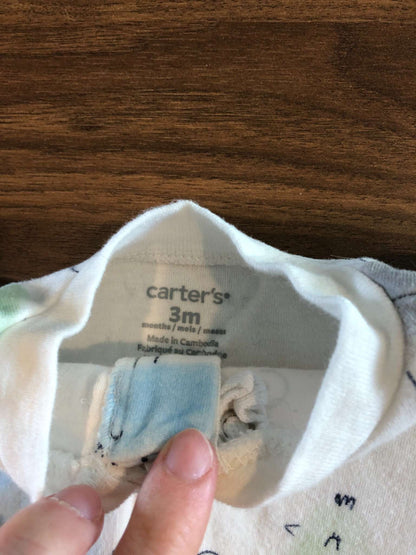 Carter's Zipper Onsie Bundle, 0-3M, Kids 3 Month (0-3M)