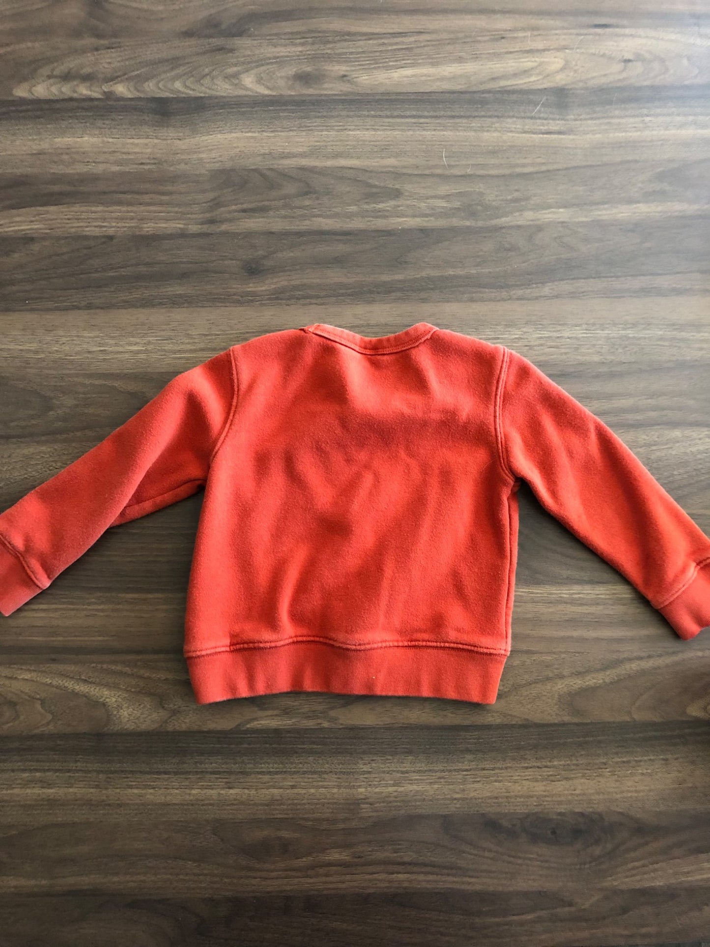 Toddler Burnt Orange Dino Crewneck Hoodie, 3T, Kids 3T