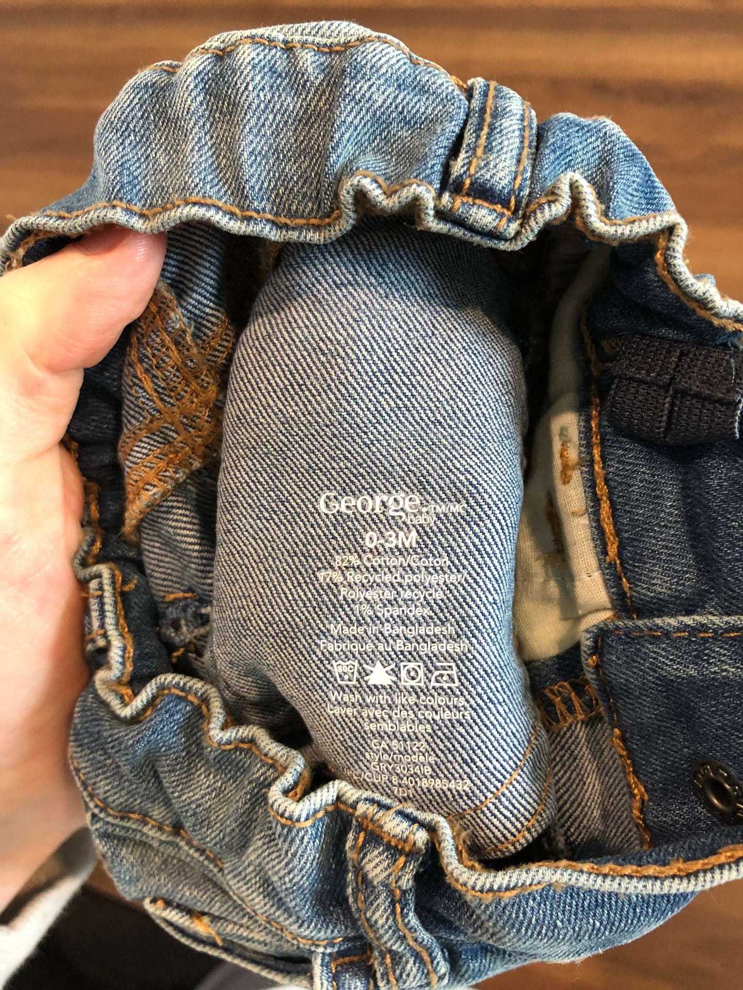 Baby Boy Jeans, 0-3M, Kids 3 Month (0-3M)