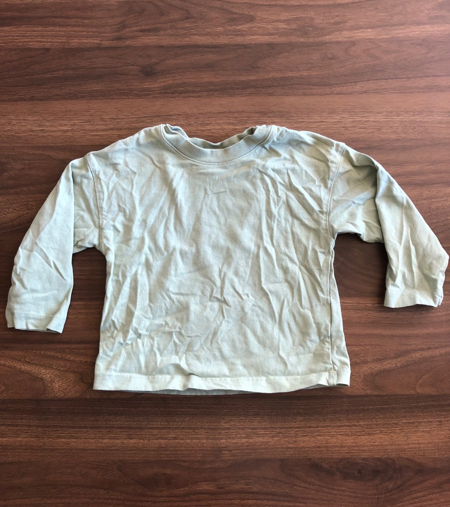 Toddler Green Long Sleeve Shirt, 2T, Kids 2T