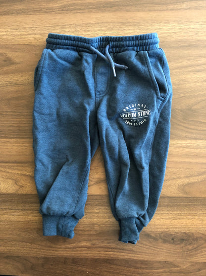 Toddler Dark Blue Sweatpants, Jogger Style, 2T, Kids 2T