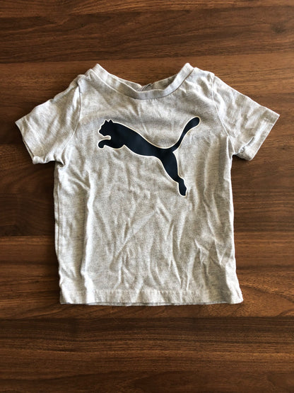 Toddler Puma Grey Short Sleeve T-shirt, 2T, Kids 2T