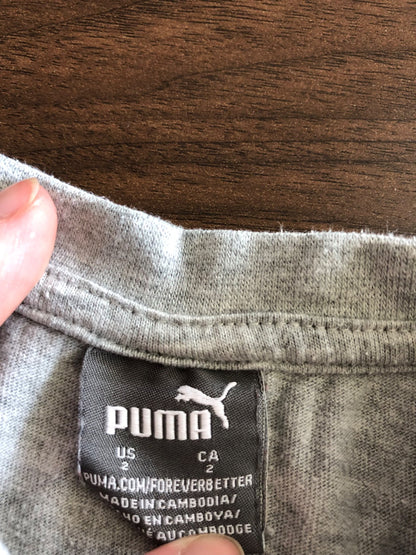 Toddler Puma Grey Short Sleeve T-shirt, 2T, Kids 2T