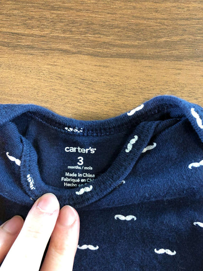 Baby Boy Short Sleeve Bodysuit Bundle, 0-3M, 6 pieces, Kids 3 Month (0-3M)