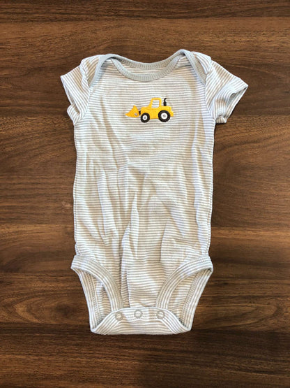 Baby Boy Short Sleeve Bodysuit Bundle, 0-3M, 6 pieces, Kids 3 Month (0-3M)