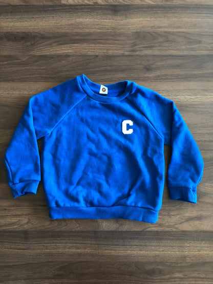 Toddler Blue Crewneck Pullover Hoodie, 3T, Kids 3T