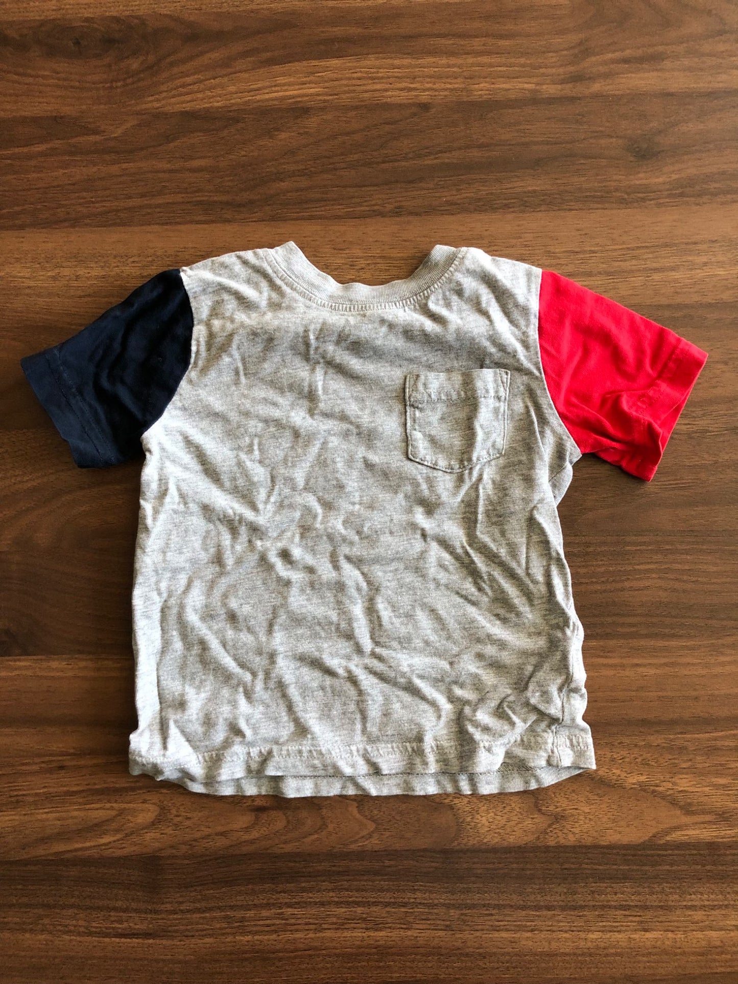 Color-blocked short sleeve T-shirt, 2T, Kids 2T
